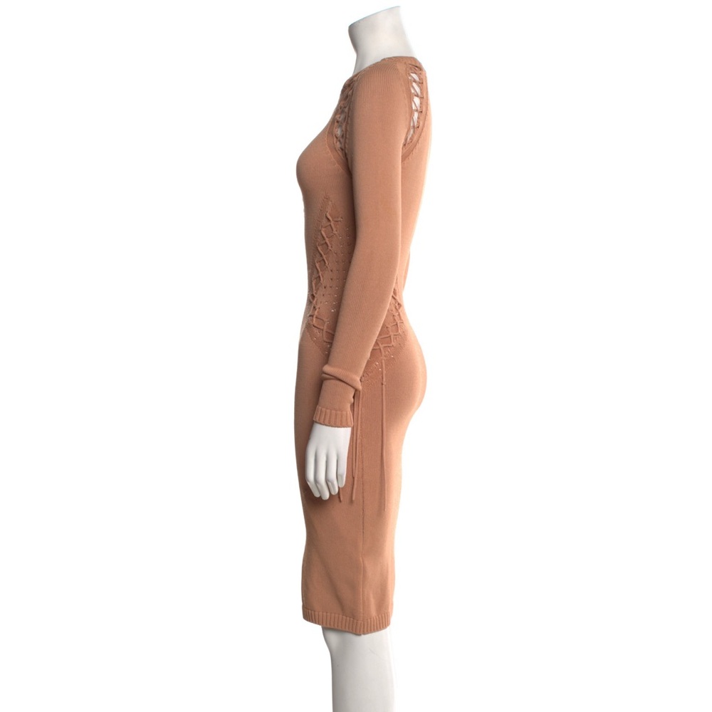 RONY KOBO Elegant Tan Knit Dress XS